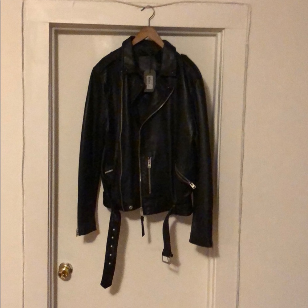 AllSaints Kaho Leather Biker